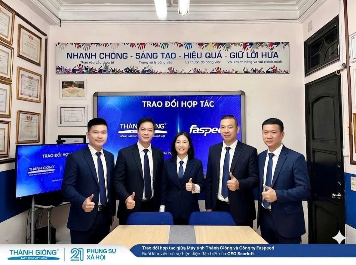 MÁY TÍNH THÁNH GIÓNG VÀ FASPEED THẮT CHẶT QUAN HỆ HỢP TÁC CHIẾN LƯỢC
