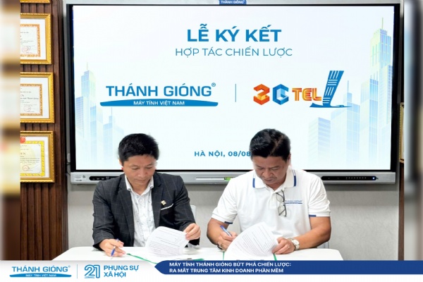 MÁY TÍNH THÁNH GIÓNG VÀ 3GTEL KÝ KẾT HỢP TÁC CHIẾN LƯỢC: ĐƯA VOS RA THẾ GIỚI VÀ KIẾN TẠO KỶ NGUYÊN SỐ